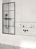 Radaway Modo New Black Pnj Factory parawan nawannowy 50cm L/P 10006050-54-55, industrialny, loft